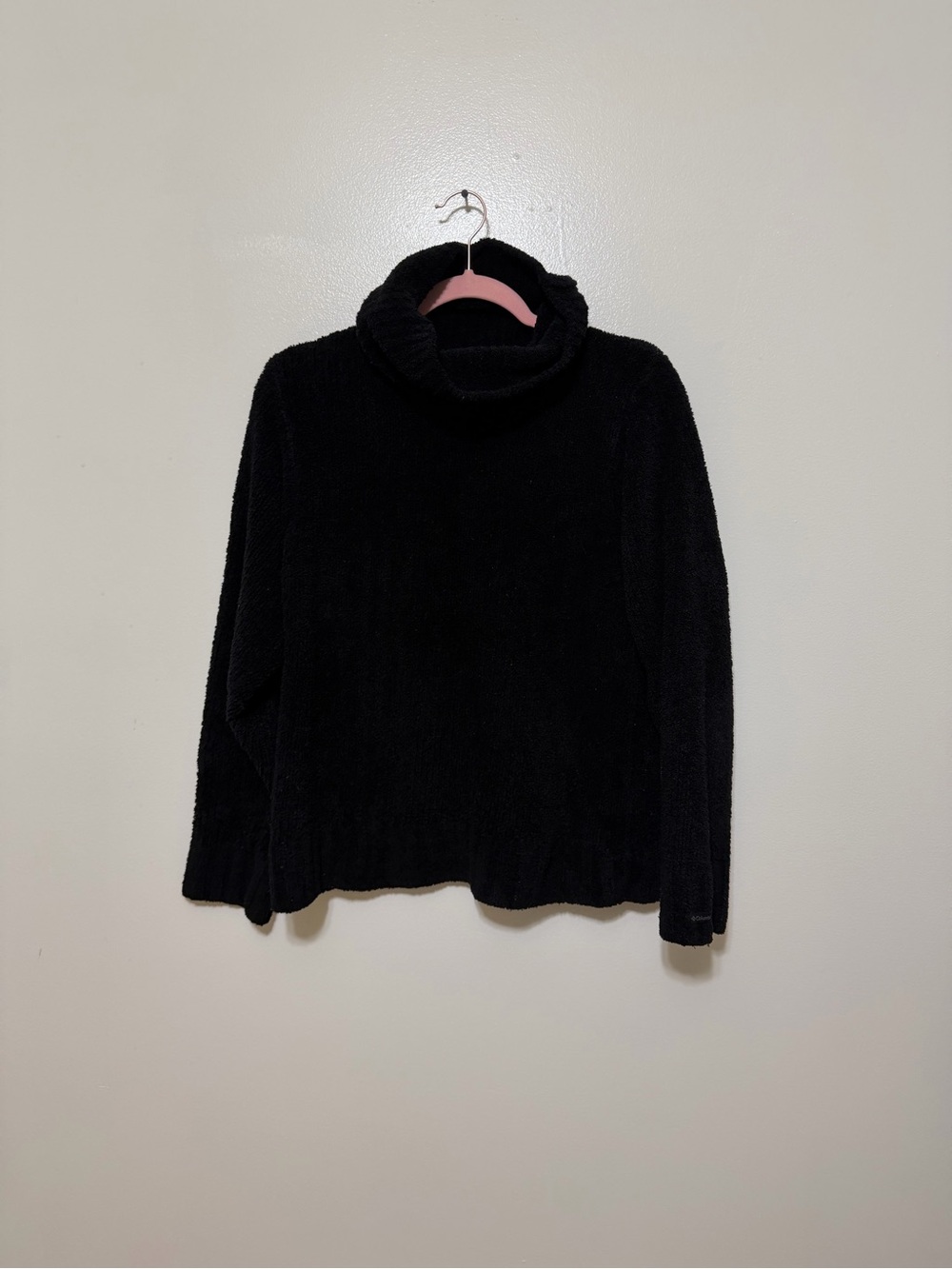 Columbia Women's Black Plush Turtleneck Sweater